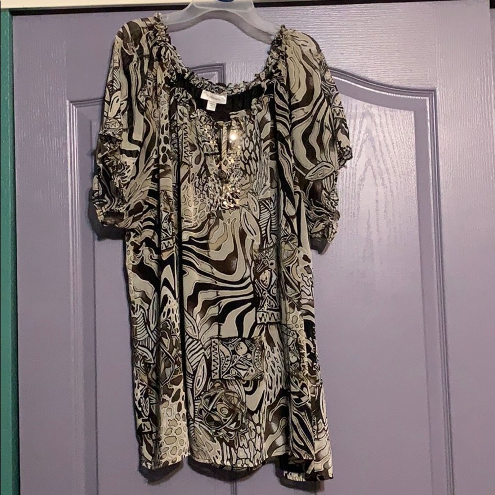 Multi Color/Pattern Blouse - Picture 3 of 10